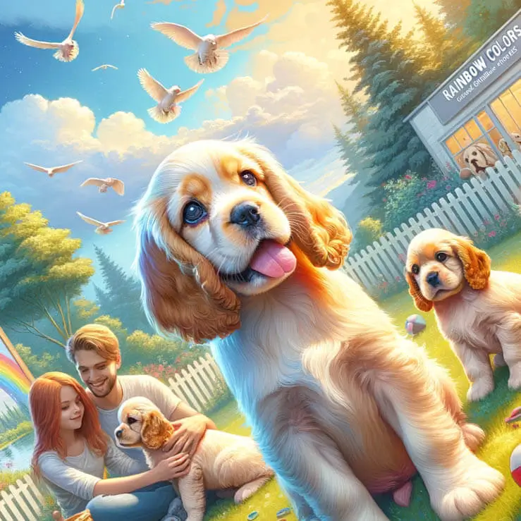 Adoption chiot Cocker Américain – Élevage Rainbow Colors